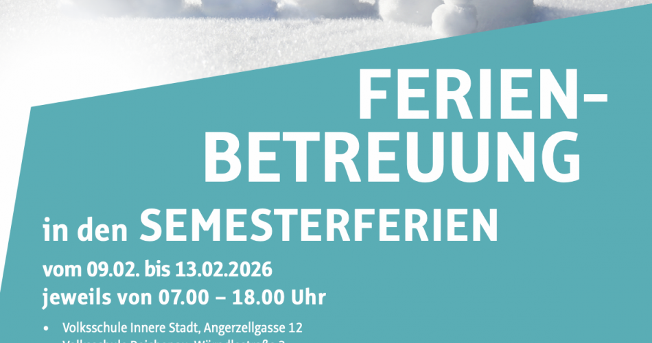Ferienbetreuung Semesterferien 2026
