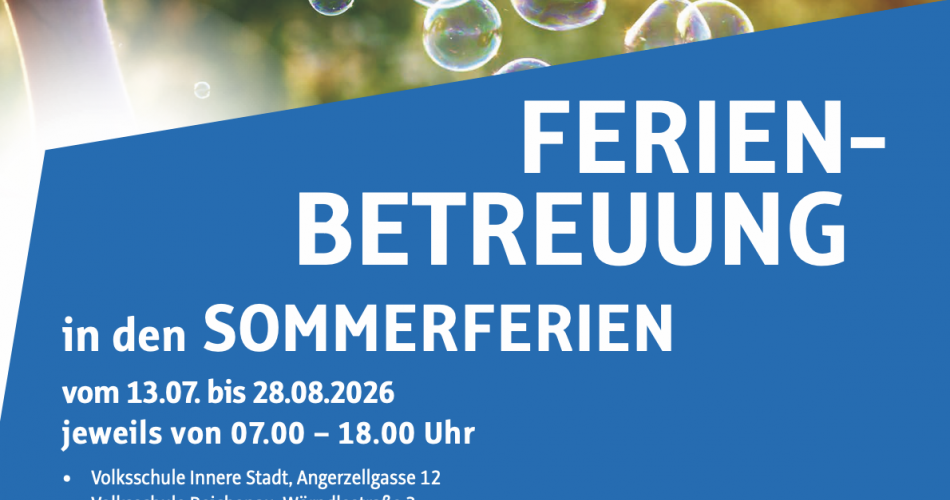 Ferienbetreuung Sommerferien 2026